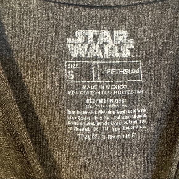 Star Wars Yoda Words of Wisdom Heathered Gray Short Sleeve T-Shirt New No Tag… - Picture 5 of 5